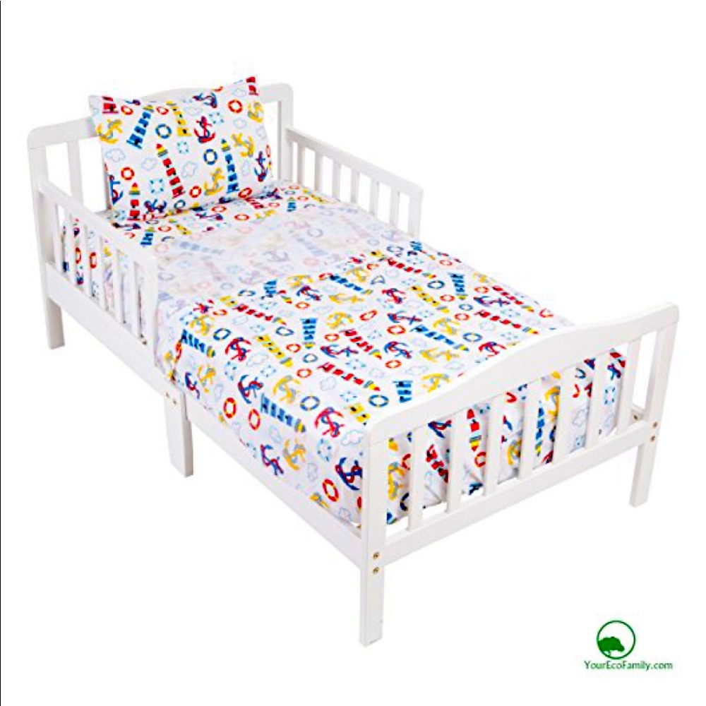 100% Certified Organic Cotton Toddler Bedding Set
